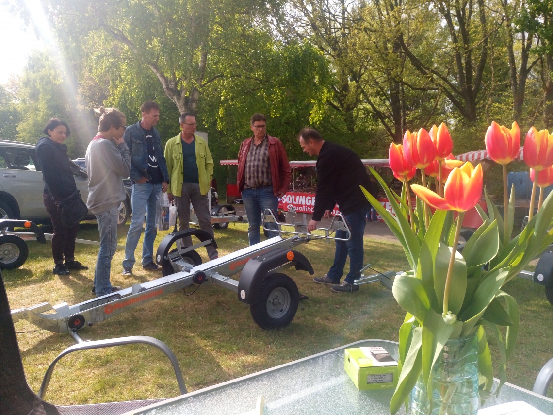  Auf der Freizetmesse in Bexbach lagen unsere Anhänger im Mittelpunkt . Das Interesse war sehr groß